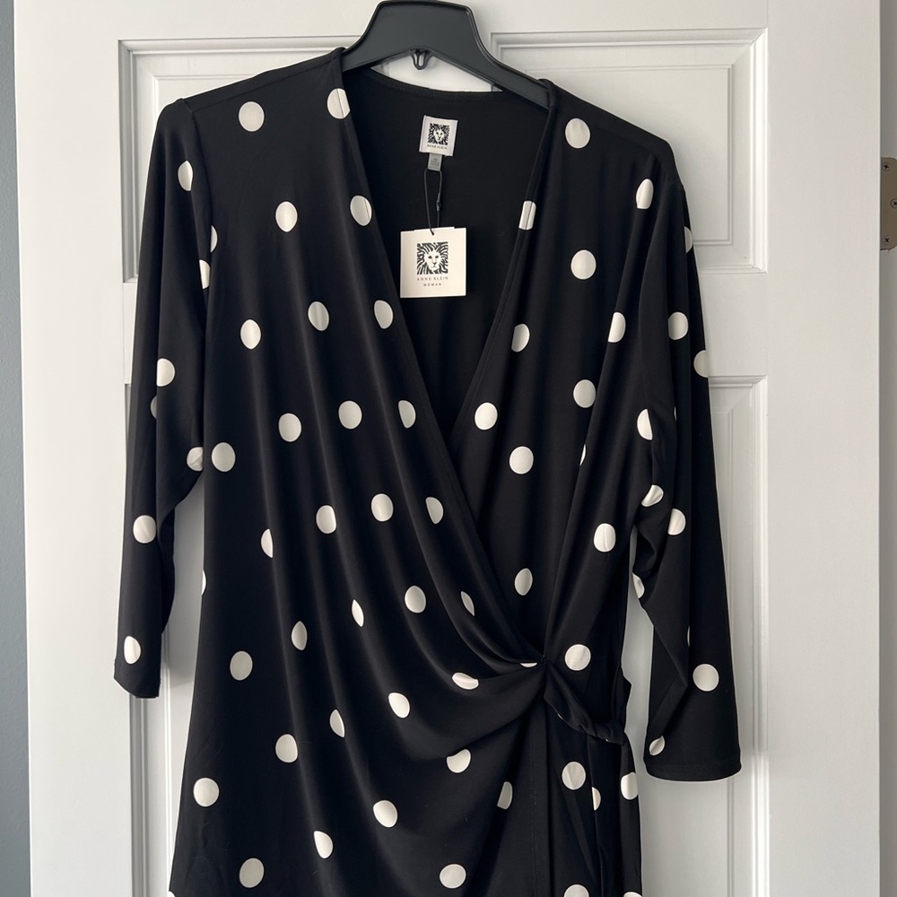 Anne Klein Black and White Tunic